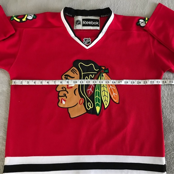 NHL Chicago Blackhawks Sports Team Patrick Kane #88 Men’s Red Ice Hockey Jersey - Picture 10 of 14